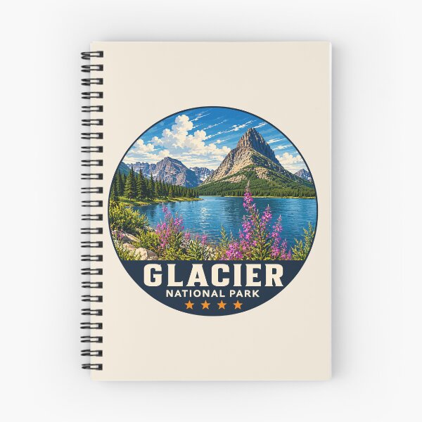 Item preview, Glacier National Park Sticker designed and sold by Gideon Emmerich.