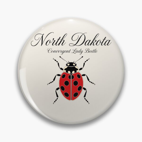 Item preview, North Dakota Convergent Lady Beetle Retro Insect Design designed and sold by The-Drip-Studio.
