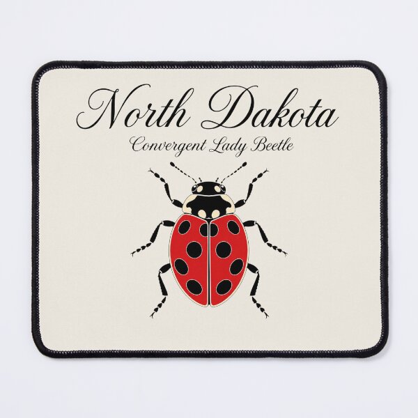 Item preview, North Dakota Convergent Lady Beetle Retro Insect Design designed and sold by The-Drip-Studio.
