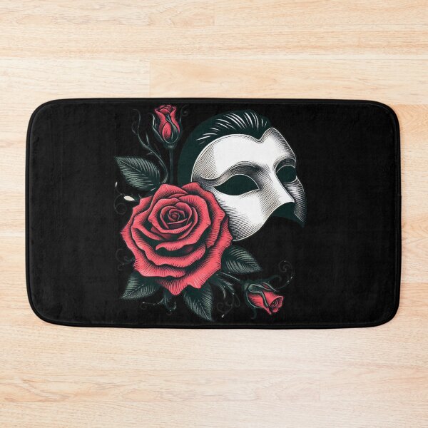 Item preview, Phantom of the Opera White Mask and Red Rose designed and sold by NerdiPop.