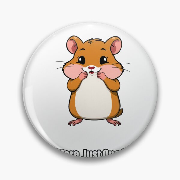 Item preview, Hamster Sticker - One More Just One More - Funny Hamster Owner Gift designed and sold by pawdrops.