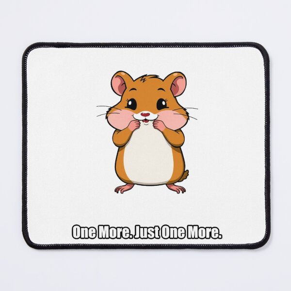 Item preview, Hamster Sticker - One More Just One More - Funny Hamster Owner Gift designed and sold by pawdrops.
