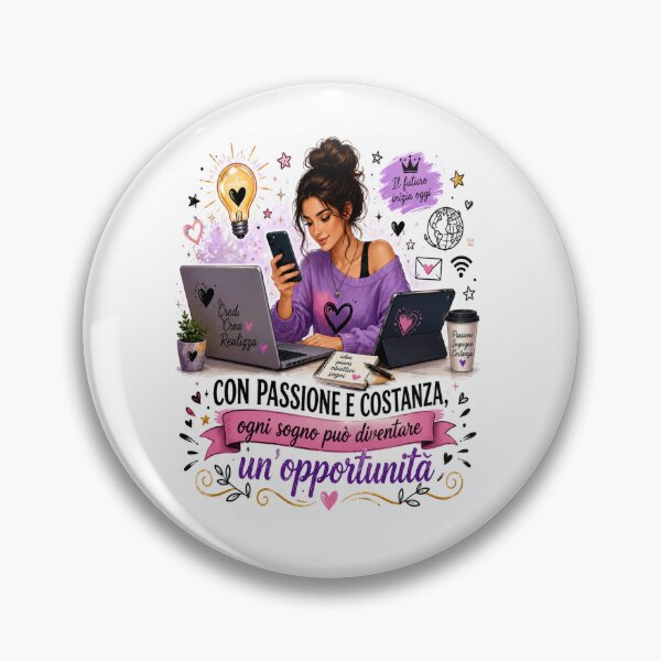 Item preview, Con Passione e Costanza Ogni Sogno Puo' Diventare Un'Opportunita' designed and sold by RipantinaFantasy .