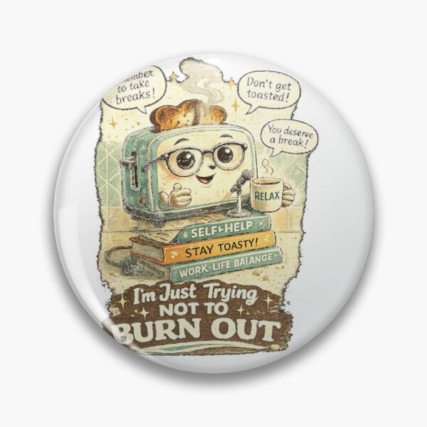 Item preview, I'm Just Trying Not To Burn Out | Funny Toaster Work Meme designed and sold by NarpLTD.