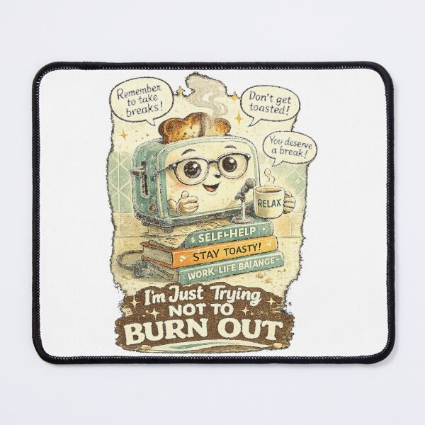 Item preview, I'm Just Trying Not To Burn Out | Funny Toaster Work Meme designed and sold by NarpLTD.