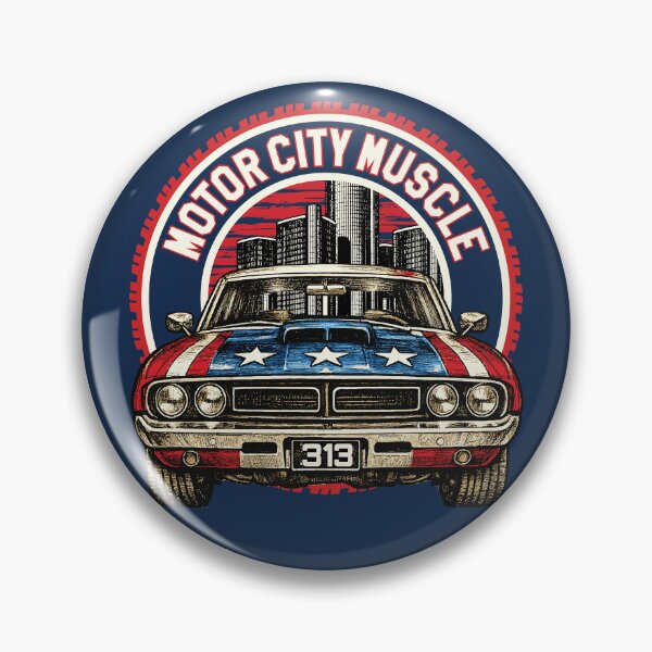 Item preview, Motor City Muscle - Detroit Michigan - Muscle Car - Hot Rod designed and sold by krewyork.