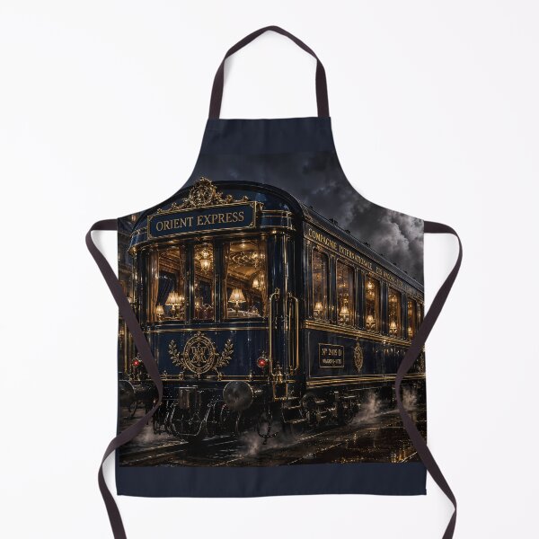 Item preview, Orient Express Night Station Steam Train Art designed and sold by ManJiangHong.