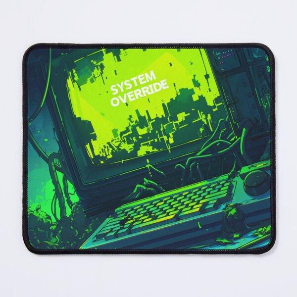 Item preview, Retro 90s CRT Monitor Hacker Terminal System Override designed and sold by VectorForge.