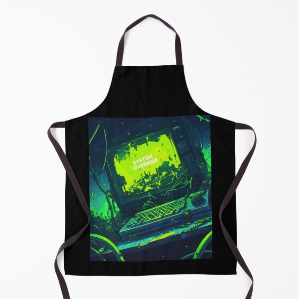 Item preview, Retro 90s CRT Monitor Hacker Terminal System Override designed and sold by VectorForge.