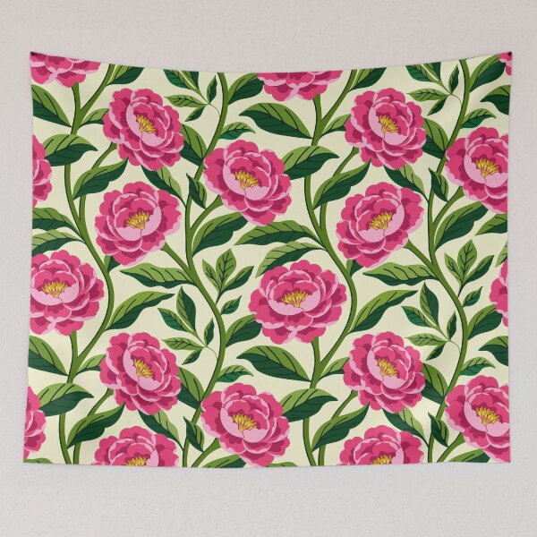 Item preview, Pink peony flowers  designed and sold by Jennifer Ladd.