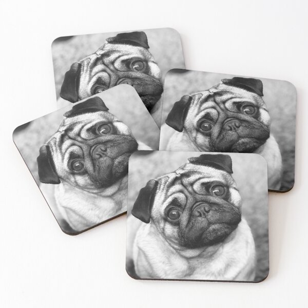 Item preview,     Black and White Pug Portrait – Bud the Pug Minimalist Photography designed and sold by Bud the Pug & Friends .