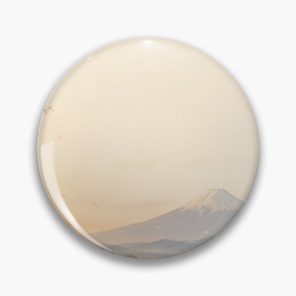 Item preview, Mount Fuji Poster - Japanese Dawn Landscape with Sakura, Minimal Wa Art Print designed and sold by Yuzan-japan-art.