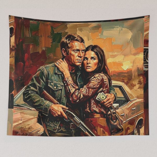 Item preview, They Said Nobody Escapes. They Never Met Doc and Carol. – The Getaway Fine Art Print designed and sold by Art's Diner.