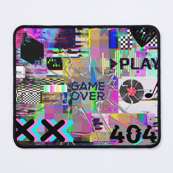 Item preview, Glitchcore Inspired Game Over 404 Error Y2K Cyber Aesthetic designed and sold by Side By Side Studio.