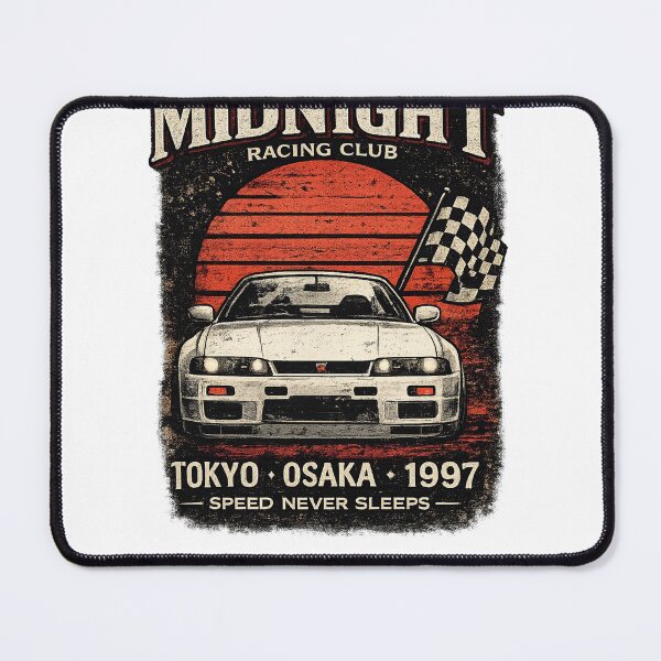 Item preview, Midnight Racing Club – Vintage JDM Street Racing Graphic Tee designed and sold by rafliynr.