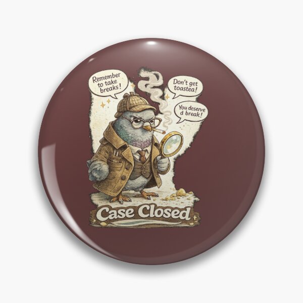 Item preview, Case Closed – Funny Detective Pigeon Meme designed and sold by NarpLTD.