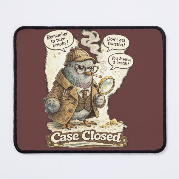 Item preview, Case Closed – Funny Detective Pigeon Meme designed and sold by NarpLTD.