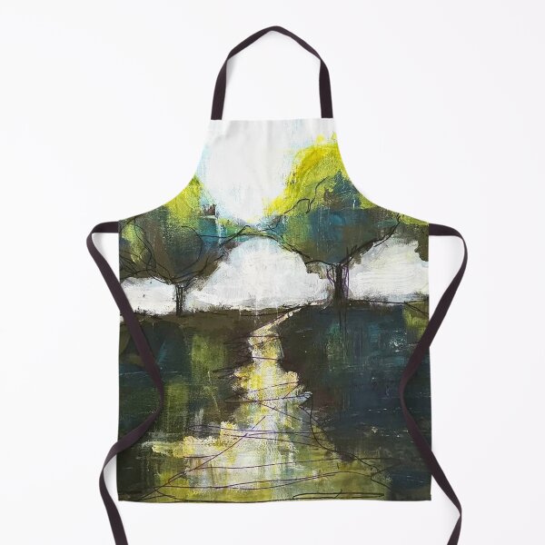 Item preview, Tree Path Greens Blue Brown Bright Abstracted designed and sold by BuckaBaby.