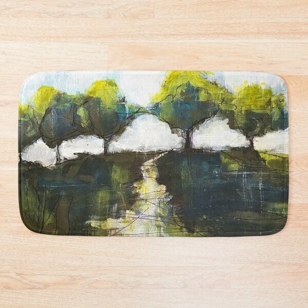 Item preview, Tree Path Greens Blue Brown Bright Abstracted designed and sold by BuckaBaby.