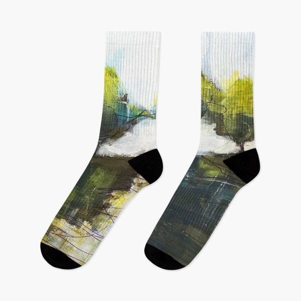 Item preview, Tree Path Greens Blue Brown Bright Abstracted designed and sold by BuckaBaby.