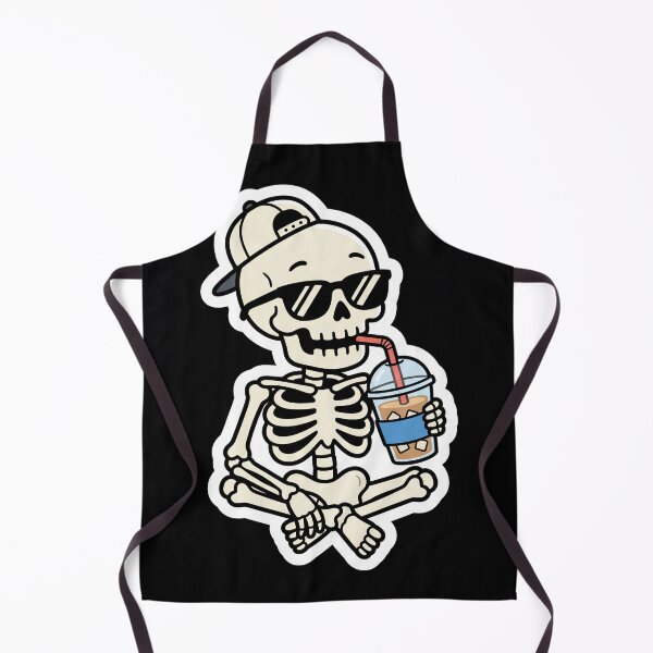 Item preview, Cool skeleton with iced coffee and sunglasses sticker designed and sold by Lucysthoughts.