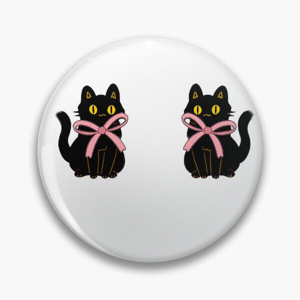 Item preview, Cute Black Cats with Pink Bows | Girl Group Inspired Aesthetic Design designed and sold by K-Fashion Hub.