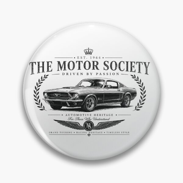 Item preview, Vintage Muscle Car Classic Automobile Club Shirt | The Motor Society Retro Racing Heritage Design designed and sold by Ivory Code.