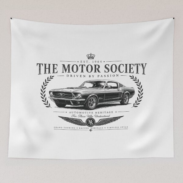 Item preview, Vintage Muscle Car Classic Automobile Club Shirt | The Motor Society Retro Racing Heritage Design designed and sold by Ivory Code.
