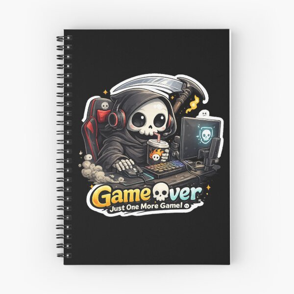 Item preview, Game Over? Just One More Game - Cute Grim Gamer designed and sold by TheZyro.