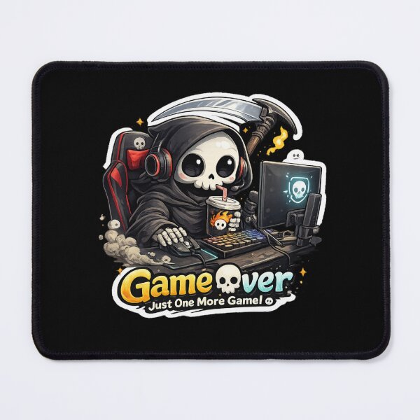 Item preview, Game Over? Just One More Game - Cute Grim Gamer designed and sold by TheZyro.
