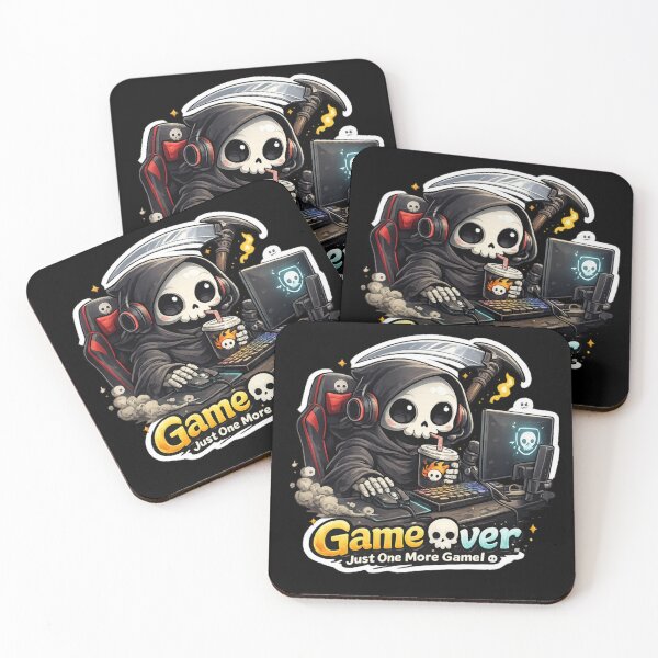 Item preview, Game Over? Just One More Game - Cute Grim Gamer designed and sold by TheZyro.