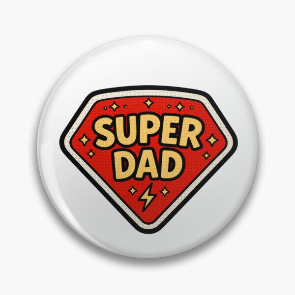 Item preview, Super Dad with Red/Yellow Stars & Lightning Bolt Design designed and sold by jeweleddesigns.