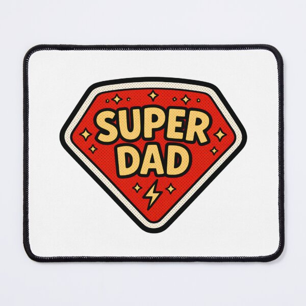 Item preview, Super Dad with Red/Yellow Stars & Lightning Bolt Design designed and sold by jeweleddesigns.