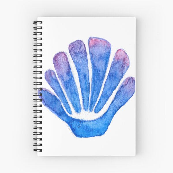 Item preview, Blue underwater seashell watercolor painting designed and sold by Deepness2023.