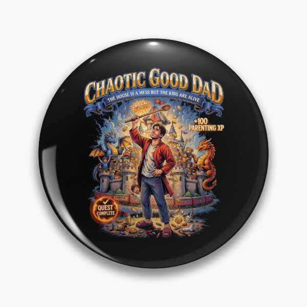 Item preview, Chaotic Good Dad The House is A Mess But The Kids are Alive Funny Fantasy Dad Humor designed and sold by Redgiant87x.