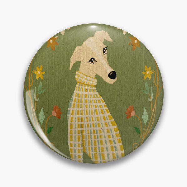Item preview, Vintage Greyhound Portrait On a Sweater designed and sold by ellealsopaints.