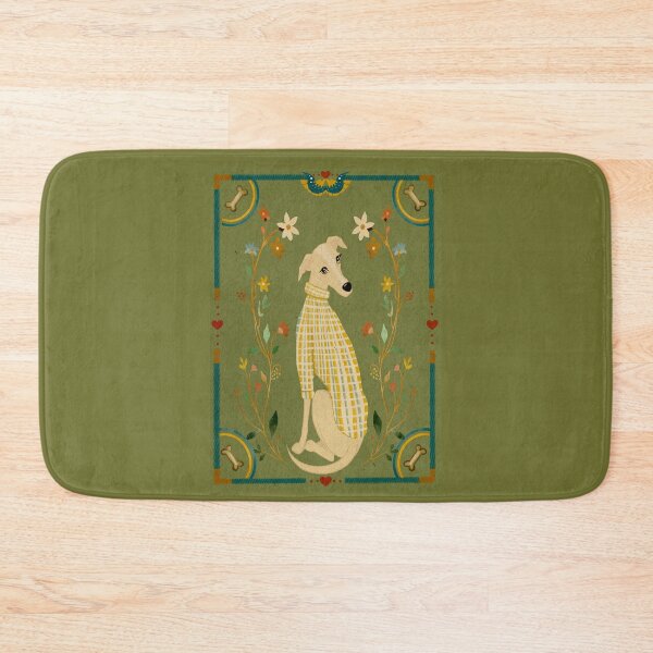 Artikelvorschau, Vintage Greyhound-Porträt auf einem Pullover entworfen und verkauft von ellealsopaints.