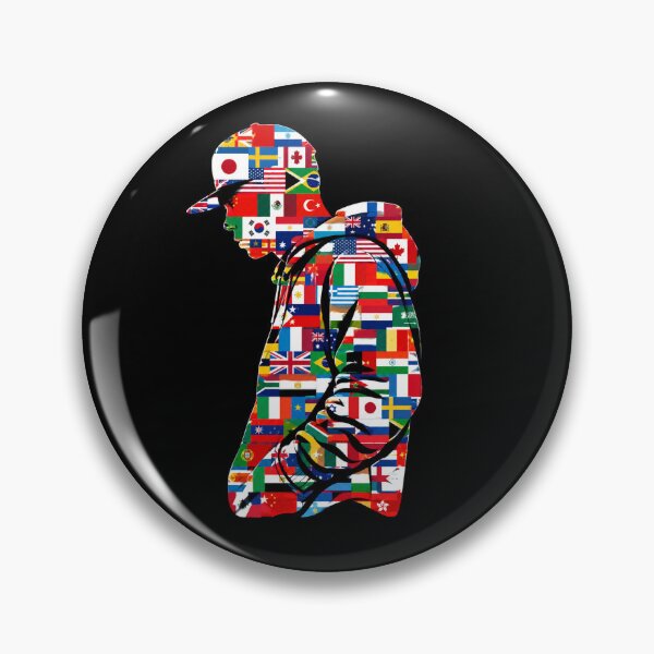 Item preview, Global Soccer Fan Silhouette Flag Mosaic Pattern designed and sold by Prints-Things.