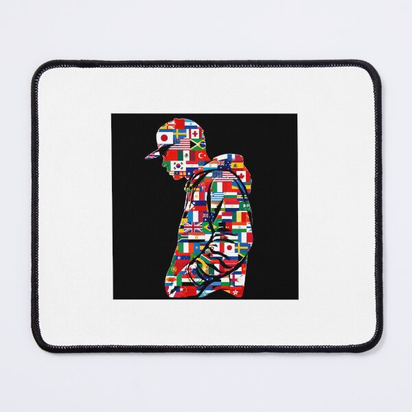 Item preview, Global Soccer Fan Silhouette Flag Mosaic Pattern designed and sold by Prints-Things.