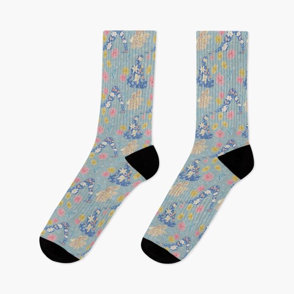 Item preview, Cross Legged & Downward Dog Pattern - Teal (Yoga Botanical Series) designed and sold by Winooski Designs.