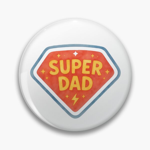 Item preview, Super Dad with Red/Yellow/Blue Stars & Lightning Bolt Design  designed and sold by jeweleddesigns.
