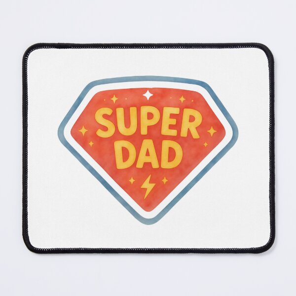 Item preview, Super Dad with Red/Yellow/Blue Stars & Lightning Bolt Design  designed and sold by jeweleddesigns.