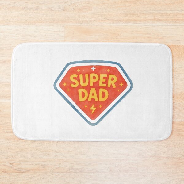 Item preview, Super Dad with Red/Yellow/Blue Stars & Lightning Bolt Design  designed and sold by jeweleddesigns.