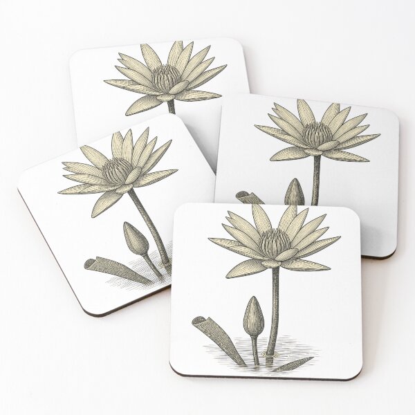 Item preview, Ink Lily pad Flower designed and sold by Rekline.
