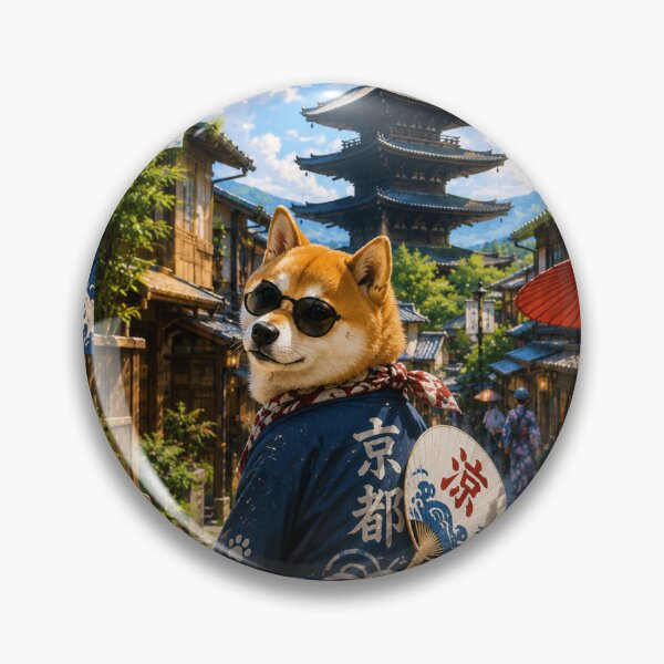 Item preview, Shiba inu in Kyoto Summer vacation designed and sold by honey-japan.
