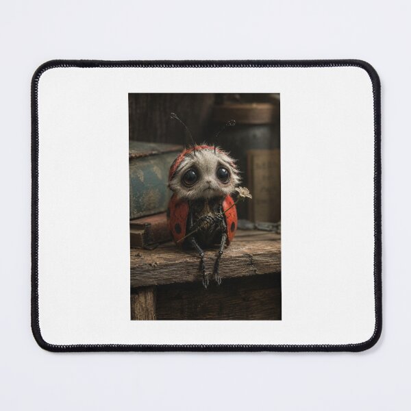 Item preview, The Little Ladybug Sprite – Whimsical Woodland Insect Art designed and sold by marianka91.