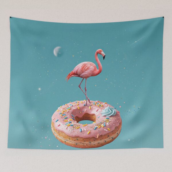 Item preview,  Flamingo Donut Orbit II designed and sold by ASTRAL ART LAB.