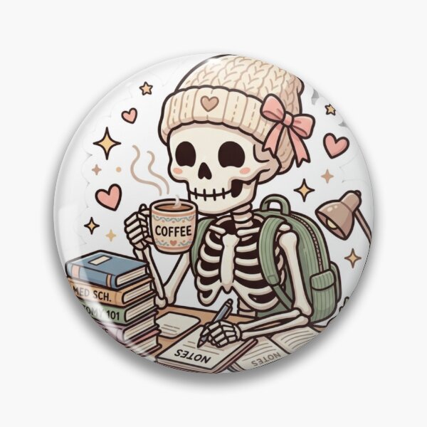 Item preview, Cute Med Student Survival Mode Sticker designed and sold by SweetieMedArt.