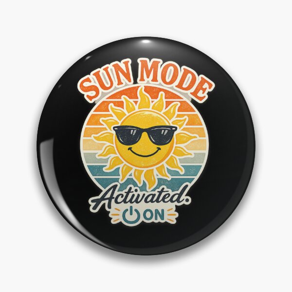 Item preview, Sun Mode Activated Retro Smiling Sun With Sunglasses Vintage Summer Graphic designed and sold by MartBook.