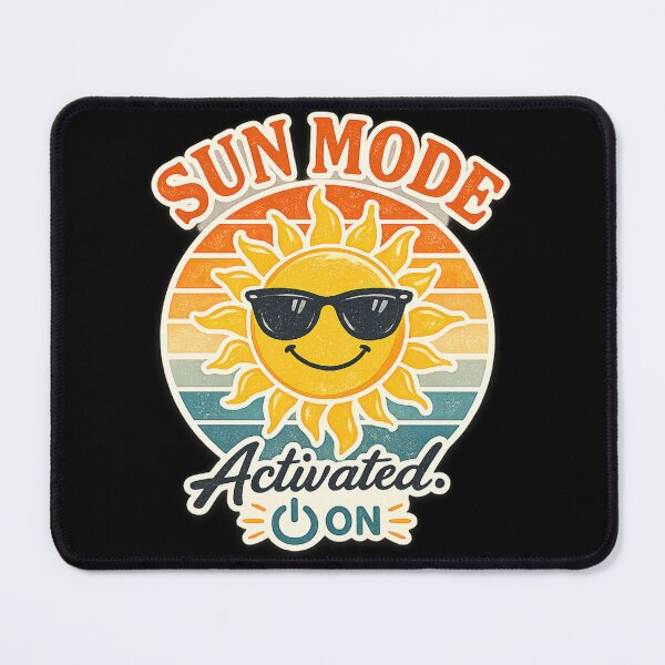 Item preview, Sun Mode Activated Retro Smiling Sun With Sunglasses Vintage Summer Graphic designed and sold by MartBook.